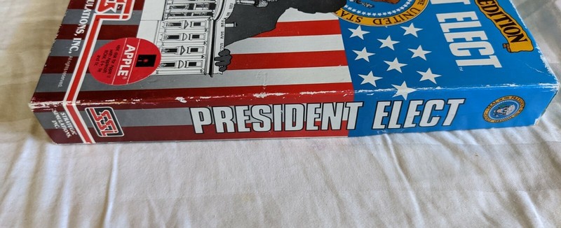 1988 Edition President Elect VTG. Apple II Computer GAME 5.25 Disk SSI gallery