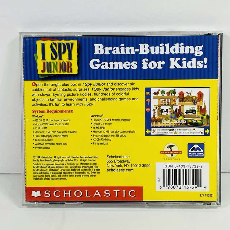 I Spy Junior Software CD-ROM for Windows and Macintosh Games For Kids gallery