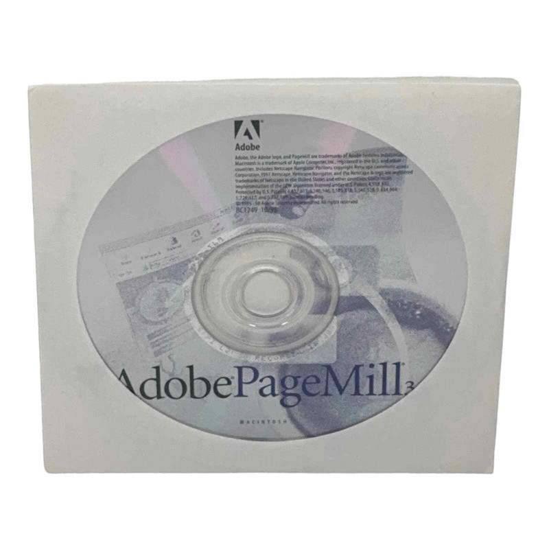 Adobe PageMill 3.0 Macintosh Website Editor Vintage Software Disk Only Pre-owned gallery