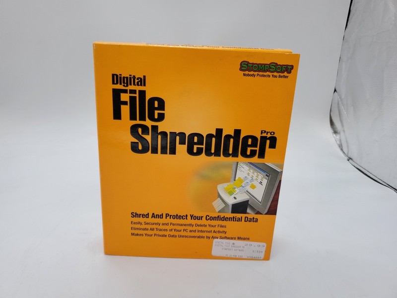 Digital Drive Shredder Pro- StompSoft – 2005 – Sealed New!