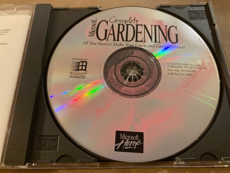 Microsoft Home Complete Gardening CD-ROM Disc W/ Case Windows 95, 1996 gallery