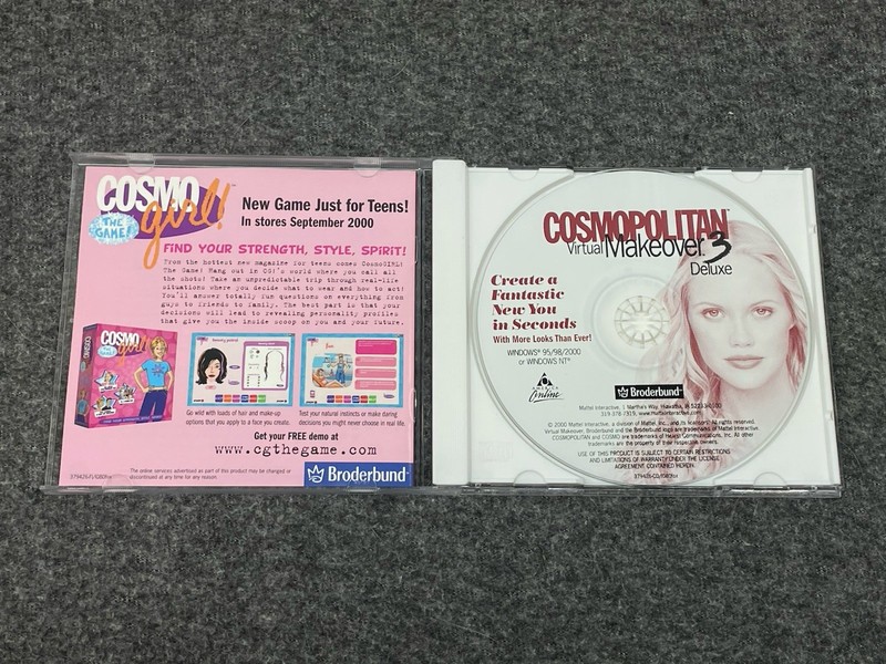 Cosmopolitan Virtual Makeover 3 Deluxe (CD-Rom, 2000) Hairstyle Makeup Mac PC gallery