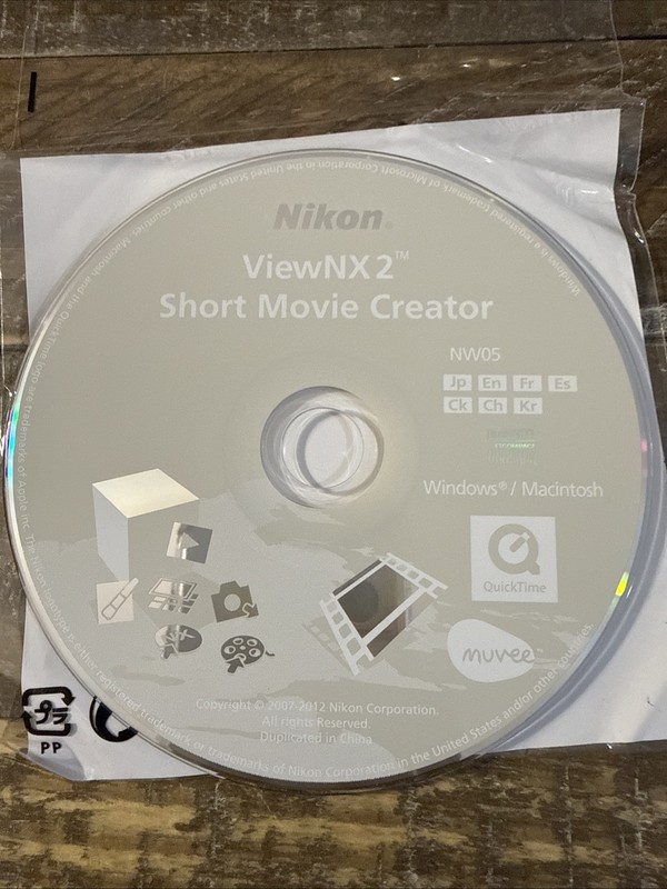 Nikon ViewNX2 Short Movie Creator PC Cd Rom gallery