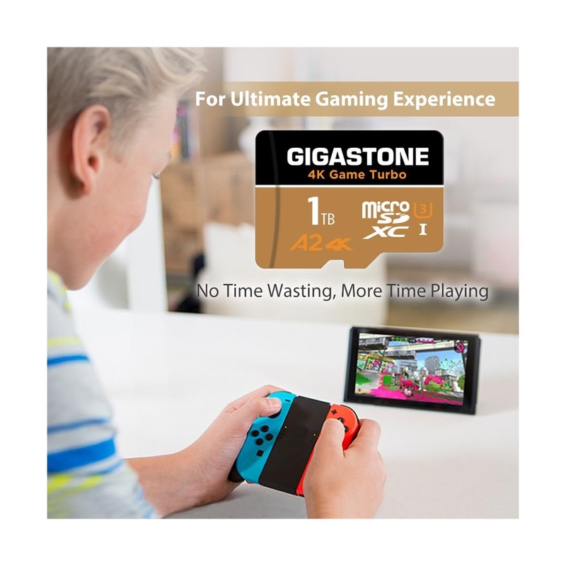 [5-Yrs Free Data Recovery] GIGASTONE 1TB Micro SD Card, 4K Game Turbo, R/W up... gallery