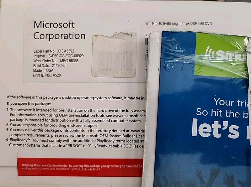 Microsoft X18-45392 Windows Pro 10 64Bit Eng Intl Operating System 1 Pack