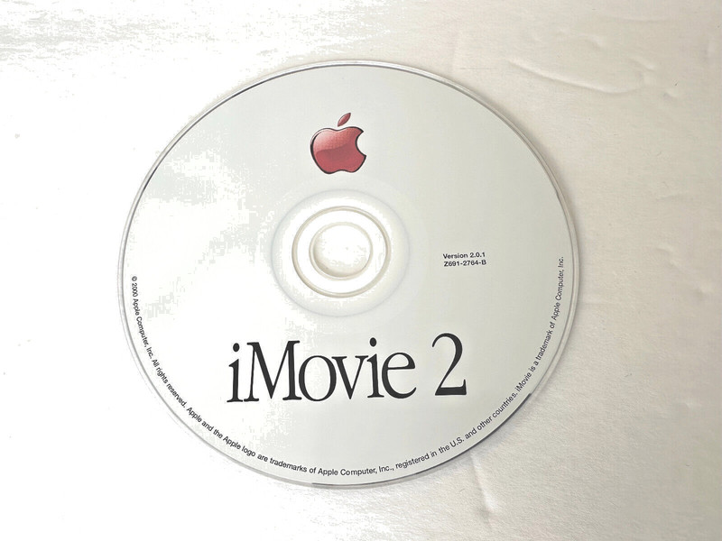 Apple iMovie 2 For Mac Software Version 2.0.1 Z691-2764-B