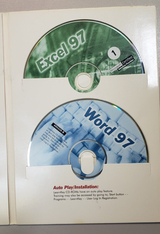 Vintage LearnKey Microsoft Office 97 Training Software 6 CD Set gallery