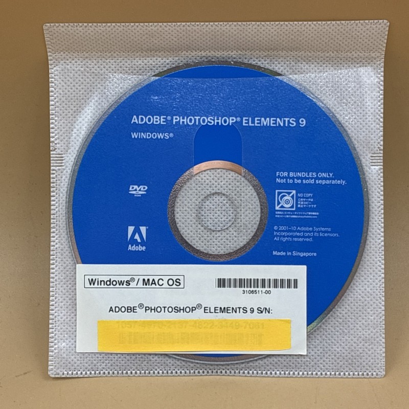 Adobe Photoshop Elements 9 2001-10 Adobe Systems (2) Discs