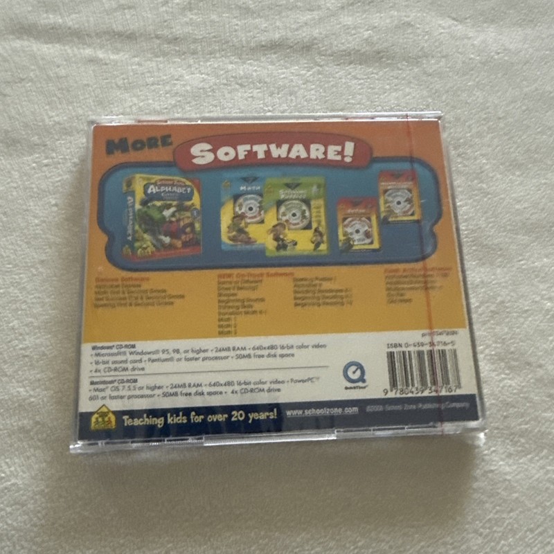 Software PC School Zone Flash Action Multiplication Division Age 8+ NEW Jewel gallery