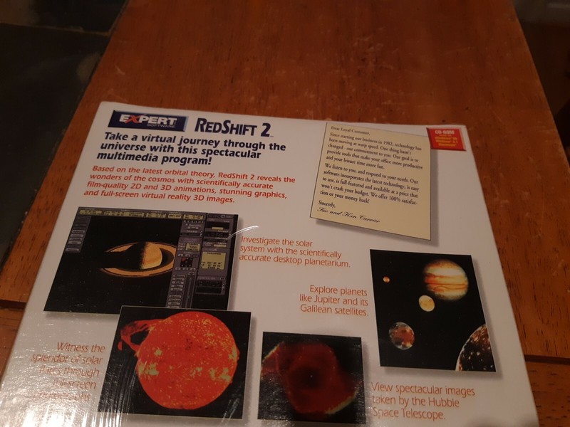 Red Shift 2 The Ultimate Virtual Observatory - Sealed NEW Big Box (1997) HTF NIB gallery