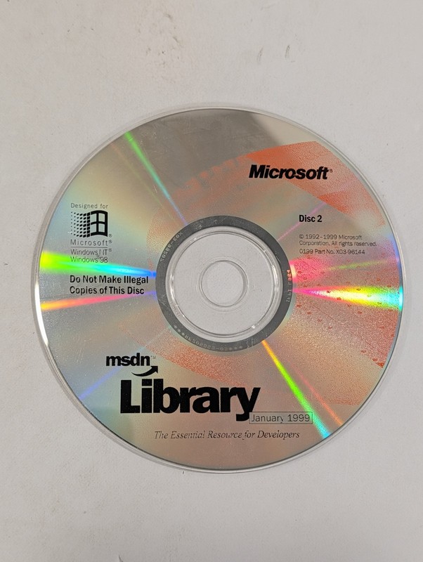 Microsoft MSDN Library January 1999 Complete 3-CD Set gallery