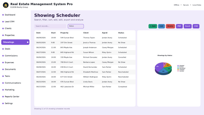 Real Estate Realtor CRM Software, Commission Tracker, Desktop App Windows & Mac gallery
