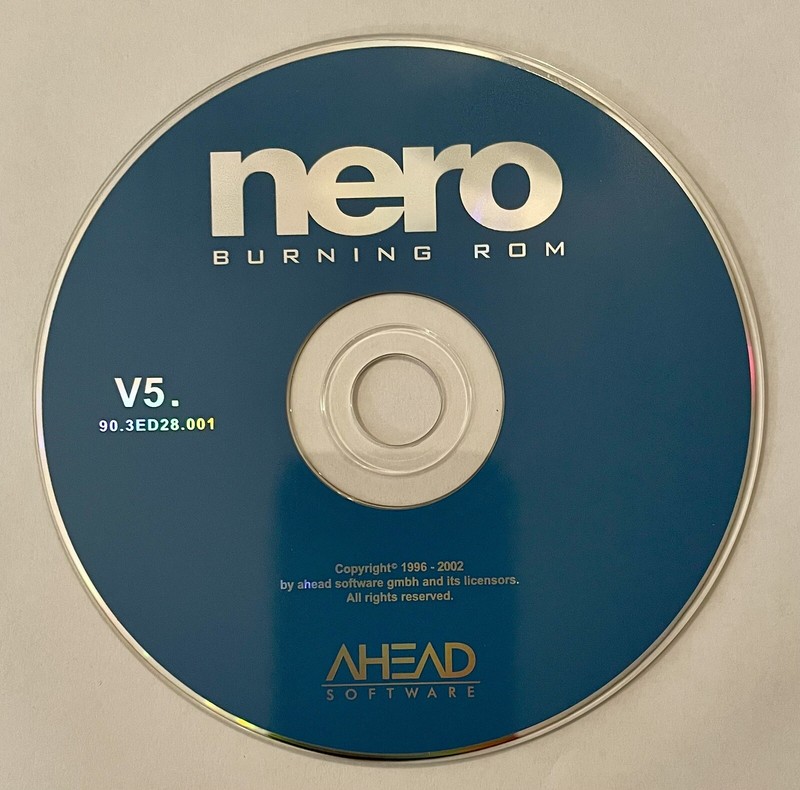 Nero Burning Rom V5 (2002, Ahead Software)