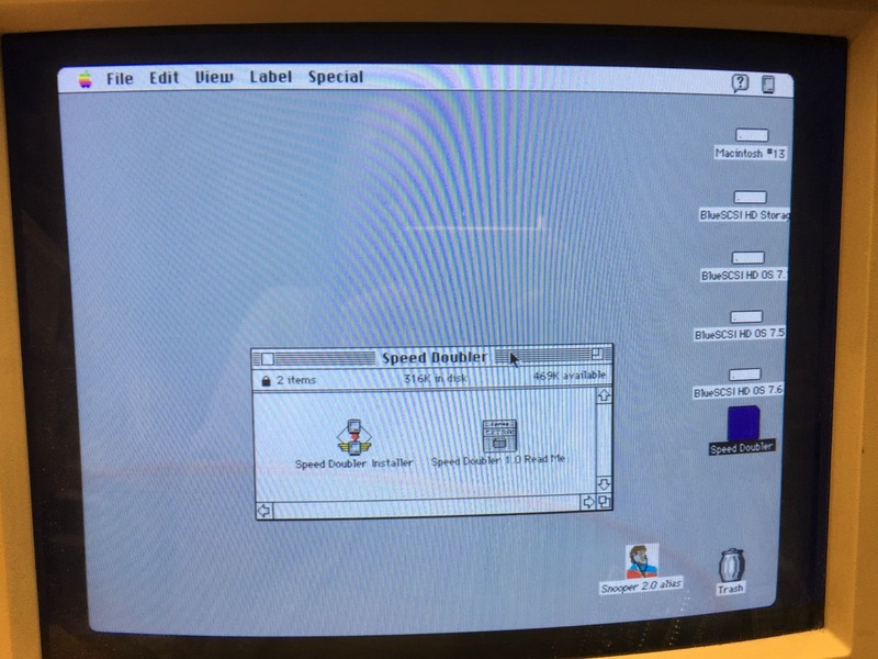Vintage Macintosh software : SPEED DOUBLER 3-1/2" disks and manual gallery
