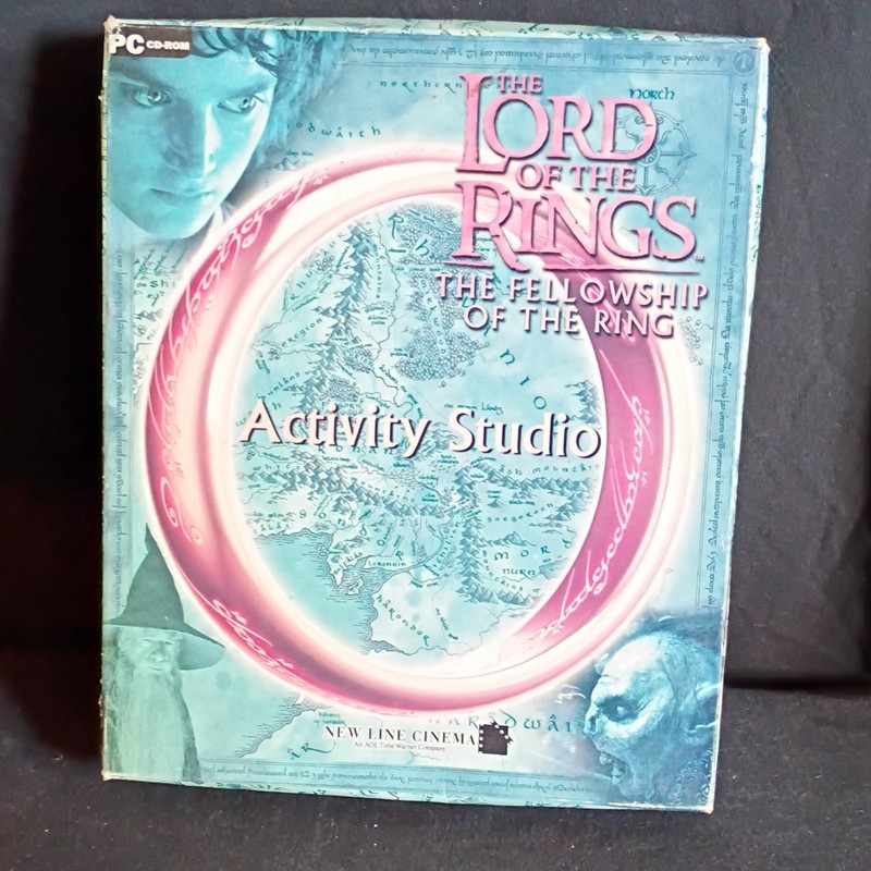 LORD OF THE RINGS ACTIVITY STUDIO Fantasy Puzzle Brain Game Fellowship CDrom NEW