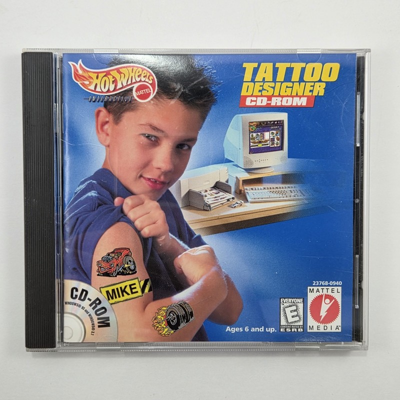 Mattel Hot Wheels Interactive Tattoo Designer & Slot Car Racing Games, CD-ROM gallery