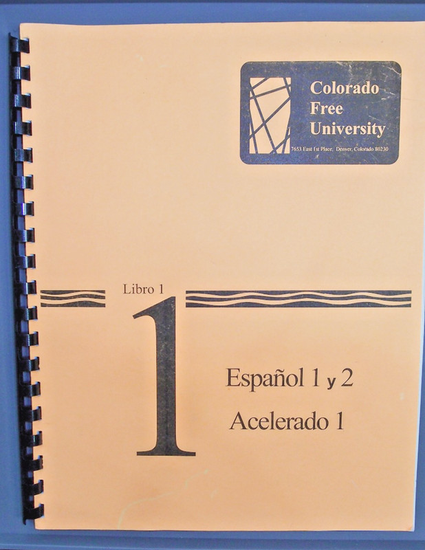Spanish language instruction software 2 CDs; Colorado Free Uni Book 1 + workbook gallery
