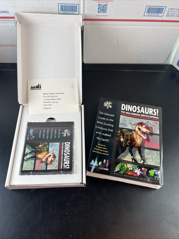 Dinosaurs! Multimedia Encyclopedia PC Dinosaur Reference Guide Big Box