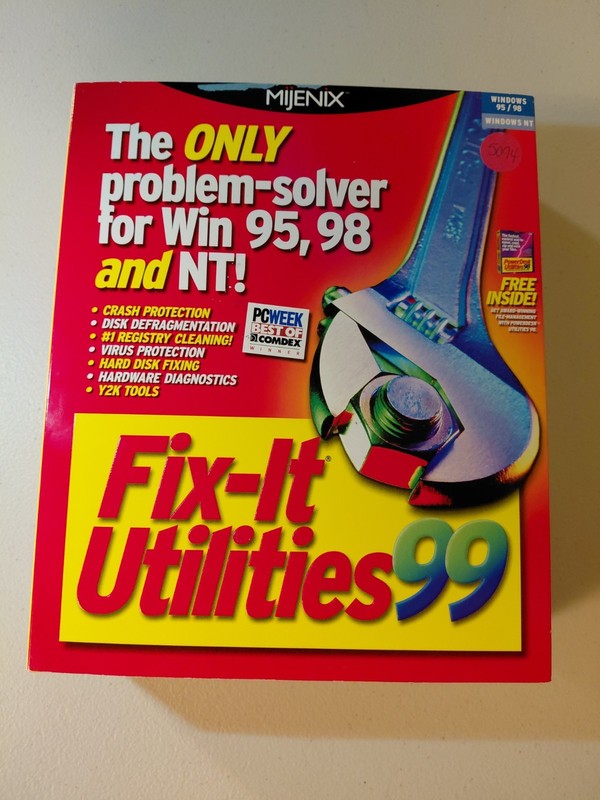 Mijenix Fix-It Utilities 99 Utility Software CD-ROM for Windows 95/98/NT
