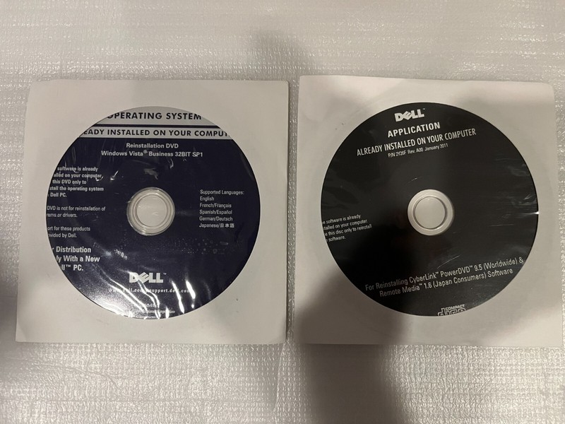 Combo Microsoft Windows Vista Business 32Bit SP1 and CyberLink PowerDVD 9.5, New