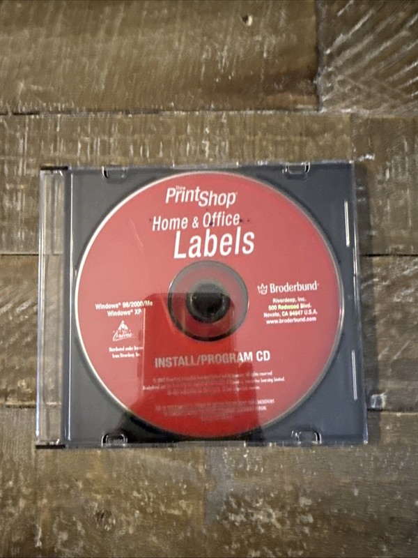 Print Shop Home And Office Labels PC Cd Rom