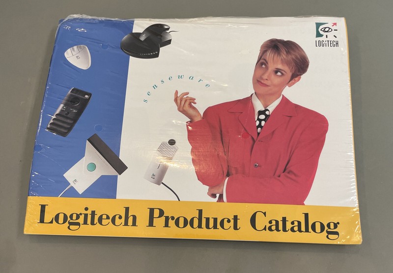 LOGITECH (1993) DISKETTE Product Catalog Users Guide Reference Vintage Sealed