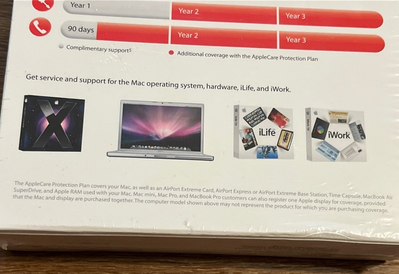 AppleCare Protection Plan Mac AirPort Time Capsule New Sealed gallery