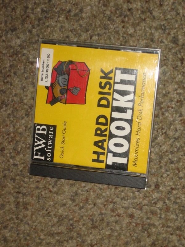 VINTAGE SOFTWARE FWB HARD DISK TOOLKIT FOR MACINTOSH 3.0 VERSION – WITH SERIAL #