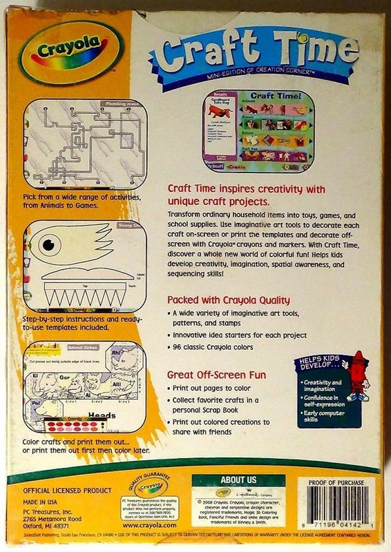 Crayola Craft Time ~ Mini-Edition of Creation Corner (Craft Projects) CD-ROM NEW gallery