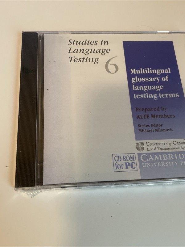 Studies in Language Testing 6 Multilingual Glossary of Language Testing CD ROM gallery