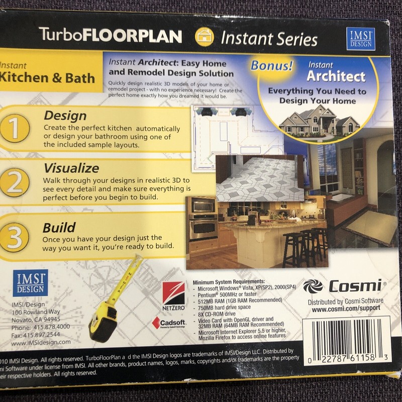 INSTANT KITCHEN & BATH - VERSION 12 PC DVD-ROM + DECK & PATIO PC CD-ROM [FREE] gallery