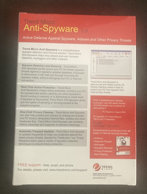 Trend Micro Anti-Spyware 3.0 Software CD ROM Windows XP/Windows 2000 New. gallery