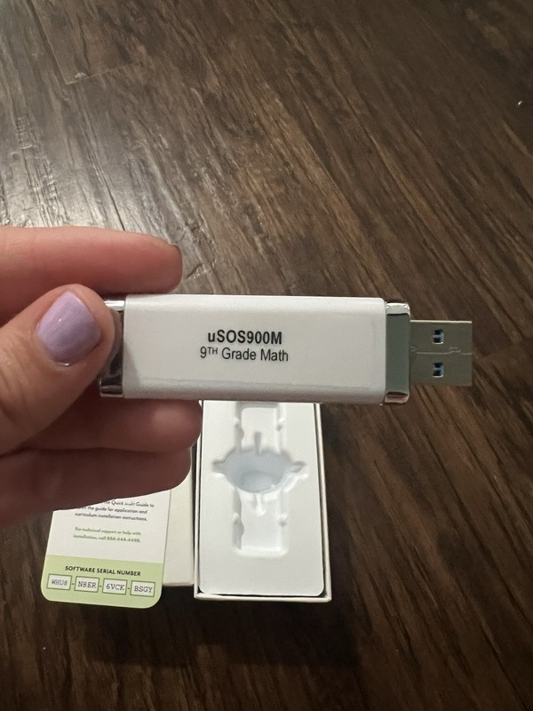 9th grade math algebra 1 Switched-On Schoolhouse USB for Windows curriculum