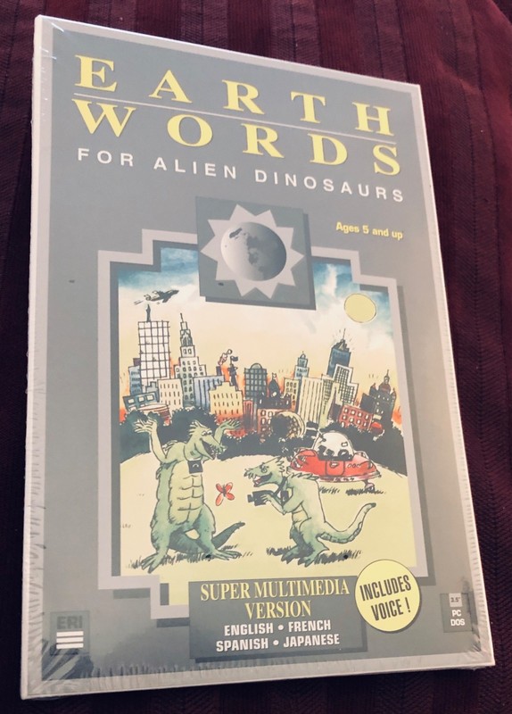EARTH WORDS FOR ALIEN DINOSAURS Super Multimedia Version Voice In 4Languages NEW