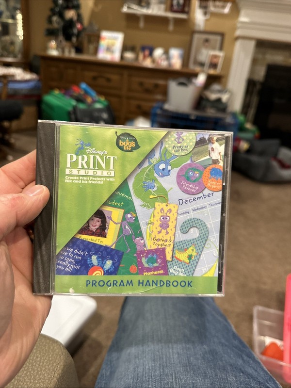 Disney Pixar’s Print Studio A Bug’s Life PC CD-ROM Disney Interactive 1998