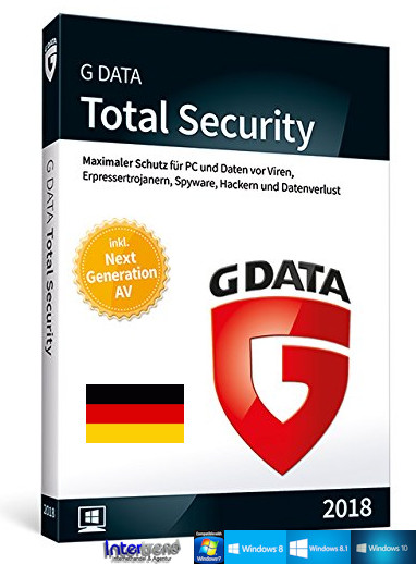 G Data Total Security 2018 Full Version 1 PC & Manual (PDF) Download NEW