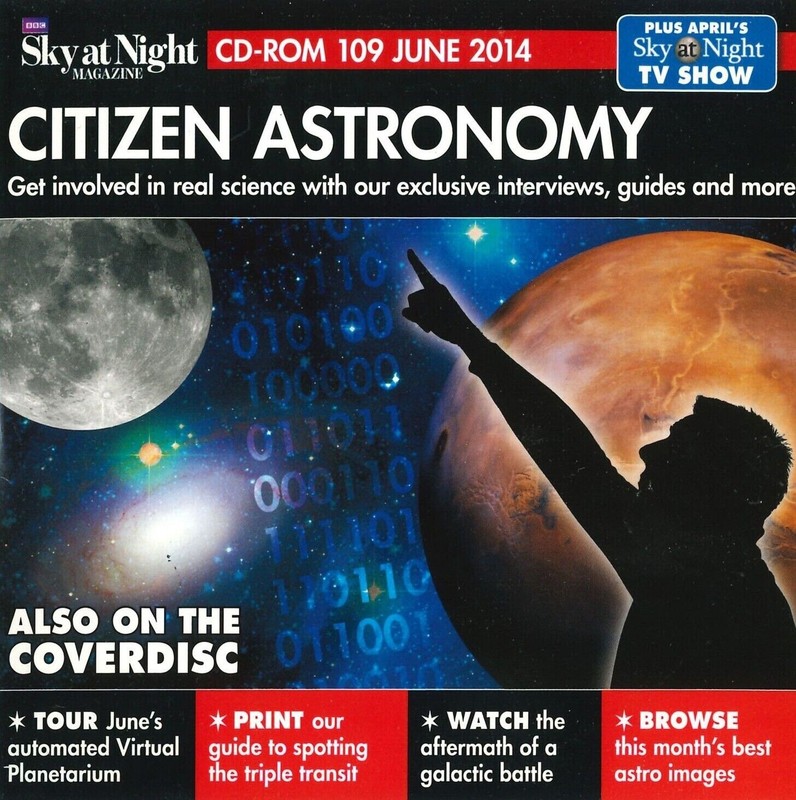 BBC Sky at Night CD-ROM, Citizen Astronomy, #109 June 2014, Windows, Mac
