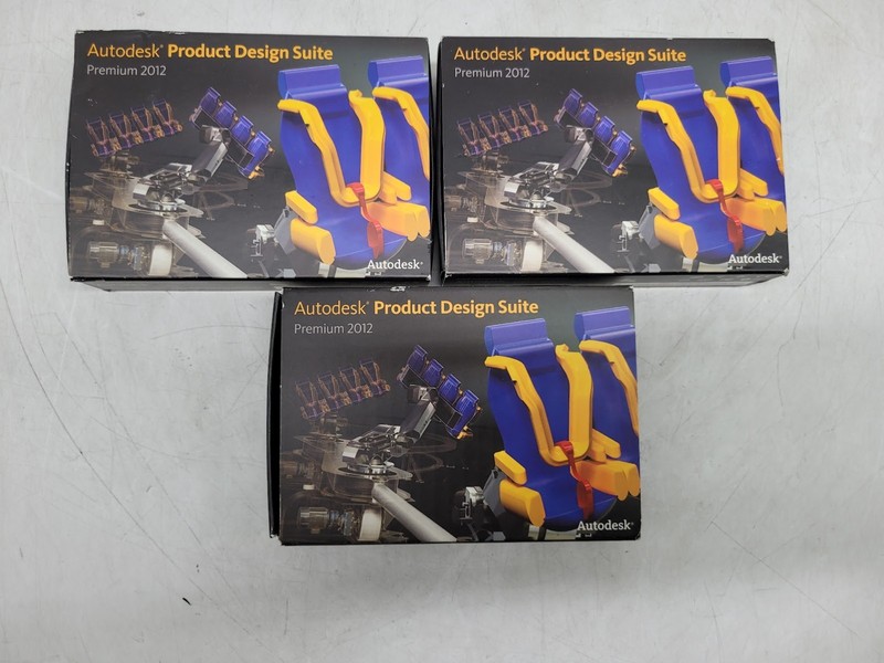 Lot of 3 Autodesk Product Design Suite Premium 2012