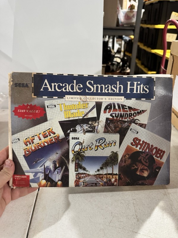 Sega Arcade Smash Hits Commodore 64 BOX ONLY EMPTY