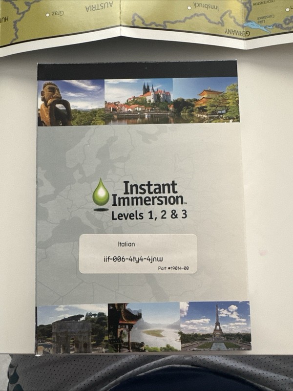 Instant Immersion Italian Levels 1 2 3 Computer Software PC – Free Shipping