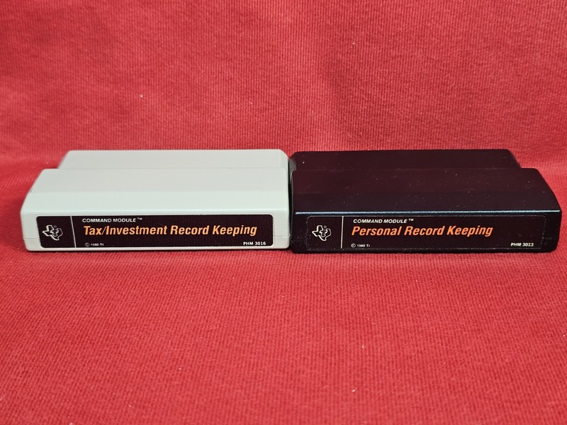 4 Carts Disk Manager Real Estate Investment Tax Record TI Texas Instruments gallery
