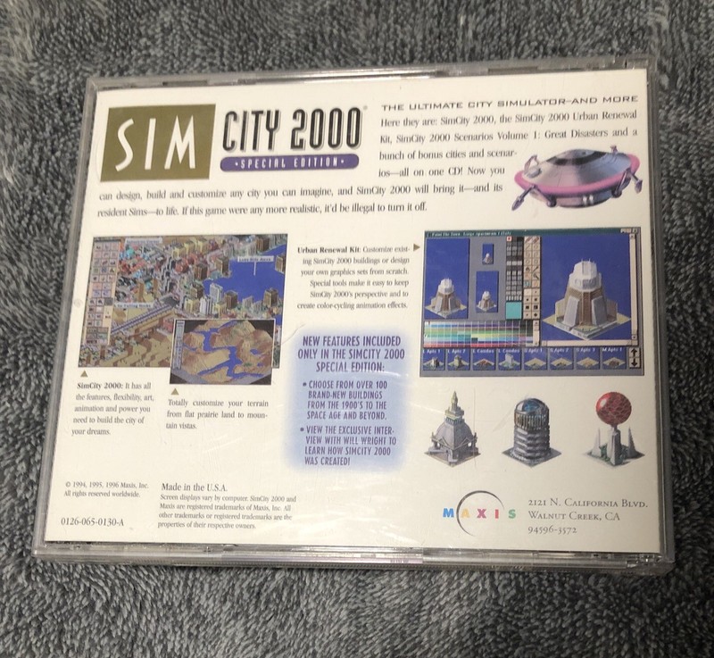 Sim City 2000 Special Edition- The Ultimate City Simulator (PC) RARE gallery