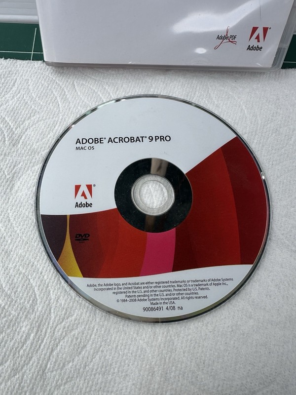 Adobe Acrobat 9 Pro DVD for MAC OS Full Retail W/ Serial Number gallery