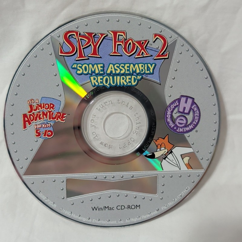 Spy Fox 2 Assembly Required *FRAMED CD* Humongous Entertainment gallery