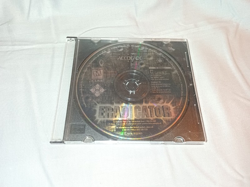 ERADICATOR Video Game PC-CD, 1996 for DOS & Windows 95/98 Accolade