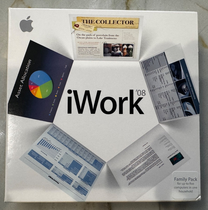 Apple iWork ’08 Install CD, Full Version 8.0 – Includes product key