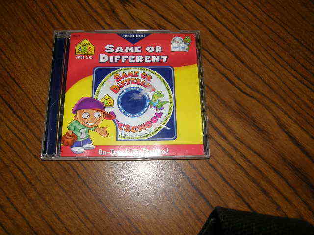 1057) Preschool Same Or Different CD Rom OnTrack Software Ages 3-5 Win/Mac