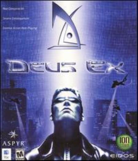 Deus Ex 1 MAC CD cyborg implant secret agent role-playing shooter game Macintosh