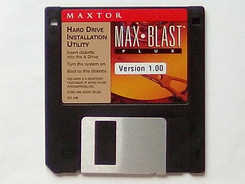 Maxtor Max Blast Plus Hard Drive Installation Utility (One 3.5″ Floppy Diskette)