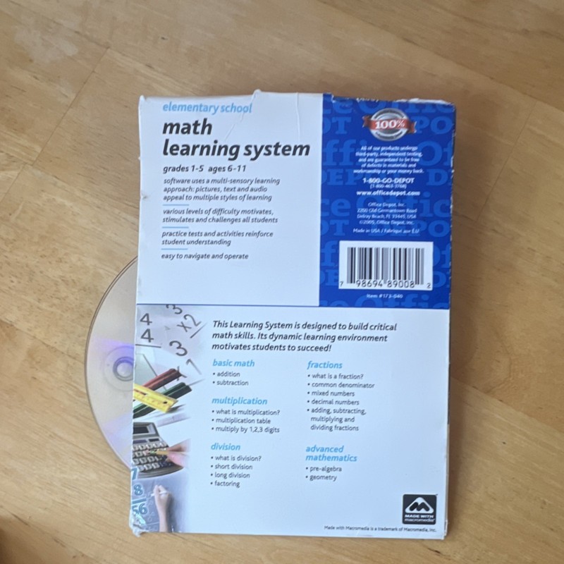 Fogware Publishing Math Learning System Grades 1-5 CD-ROM for Windows Mac gallery